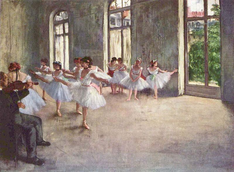 Edgar Degas Ballet Rehearsal china oil painting image